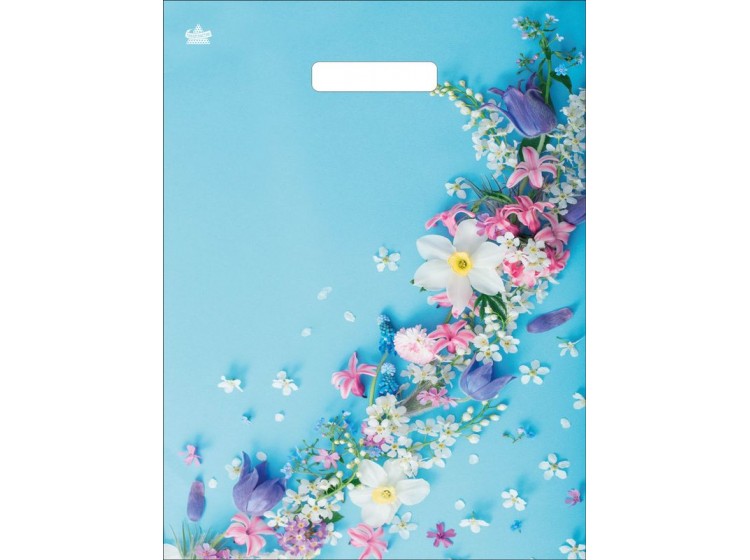 Мешок ПВД (выр.руч) 310*400 (60мкр) Очаровательные цветы